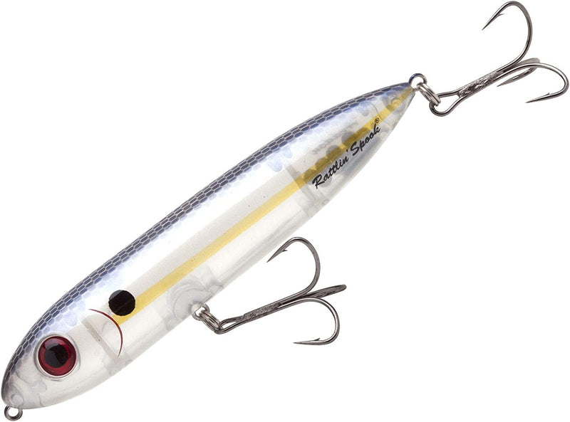 Heddon Rattlin' Spook Topwater Fishing Lure, 4 1/2 Inch, 3/4 Ounce Sporting Goods > Outdoor Recreation > Fishing > Fishing Tackle > Fishing Baits & Lures Pradco Outdoor Brands Pearl Shad  