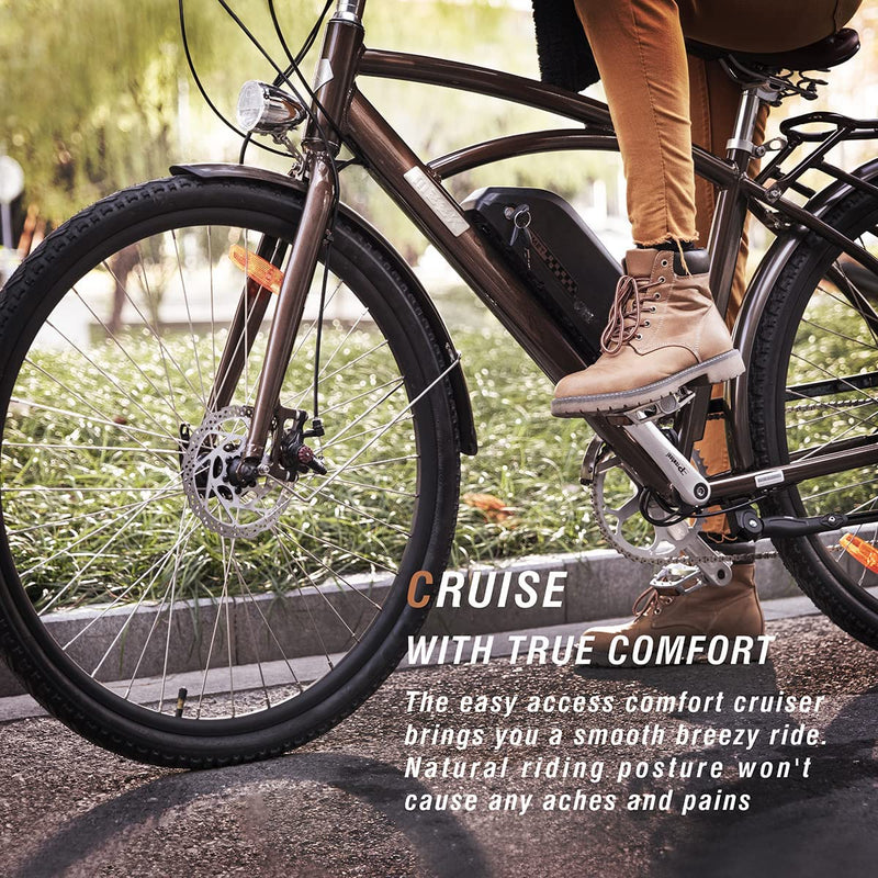 Commuter Electric Bike for Adults, City Cruiser Ebike 500W Powerful Brushless Motor Cargo, 20+MPH, 50+Miles, 28" Electric Bicycle with Removable 48V 13Ah Larger Battery, Professional Shimano 7-Speed Sporting Goods > Outdoor Recreation > Cycling > Bicycles Jiangsu mingsheng   