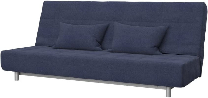 SOFERIA Replacement Compatible Cover for BEDDINGE 3-Seat Sofa-Bed, Fabric Eco Leather Creme Home & Garden > Decor > Chair & Sofa Cushions Soferia Naturel Navy Blue  