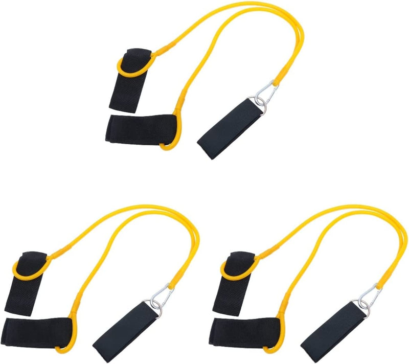 Sosoport 2Pcs Equipment Ankle Swimming Strap Arm Rope for Leash Stationary Technique Pool Yellow Belt Lap Trainer Fitness Training Swim Elastic Strength Resistance Exercise Sporting Goods > Outdoor Recreation > Boating & Water Sports > Swimming Sosoport Yellowx3pcs 91X5X0.5cmx3pcs 