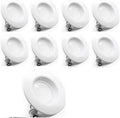 Bioluz LED 6" Brightest RETROFIT (120 Watt Replacement) Warm White Ul-Listed Dimmable Retrofit LED Recessed Lighting Fixture - 2700K Warm White LED Ceiling Light - 1200 Lumen Recessed Downlight Home & Garden > Lighting > Flood & Spot Lights Bioluz LED 2700k Warm White W/Baffled Trim 8 Count (Pack of 1) 