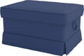 Custom Slipcover Replacement Cotton Ektorp Loveseat Cover Replacement Is Made Compatible for IKEA Ektorp Loveseat Sofa Slipcover(Coffee Loveseat) Home & Garden > Decor > Chair & Sofa Cushions Custom Slipcover Replacement Deep Blue Ottoman  