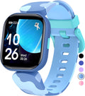 QOOGOT Kids Smart Watch for Boys Girls,Health Fitness Tracker with Heart Rate Sleep Monitor,19 Sport Modes Activity Tracker with Pedometer Steps Calories Counter,Waterproof Alarm Clock Kids Gift Sporting Goods > Outdoor Recreation > Winter Sports & Activities QOOGOT camo blue  