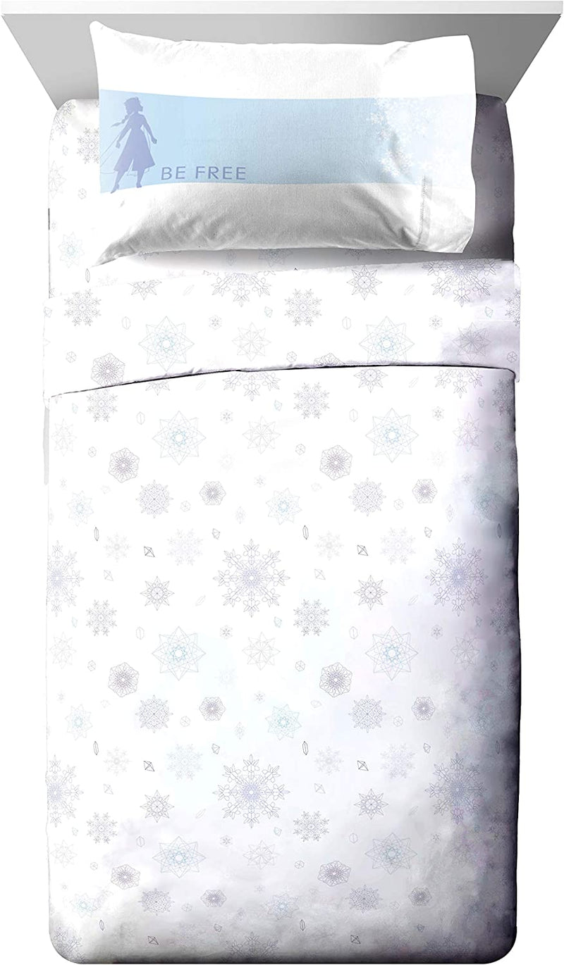 Jay Franco Disney Frozen 2 Elsa Color Block 5 Piece Twin Bed Set - Includes Reversible Comforter & Sheet Set Bedding - Super Soft Fade Resistant Microfiber - (Official Disney Product) Home & Garden > Linens & Bedding > Bedding Jay Franco   