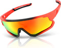 Cycling Glasses,Sport Polarized Sunglasses Eyes Protect Fishing Climbing Golf Sporting Goods > Outdoor Recreation > Cycling > Cycling Apparel & Accessories GGBuy Jh129-red  