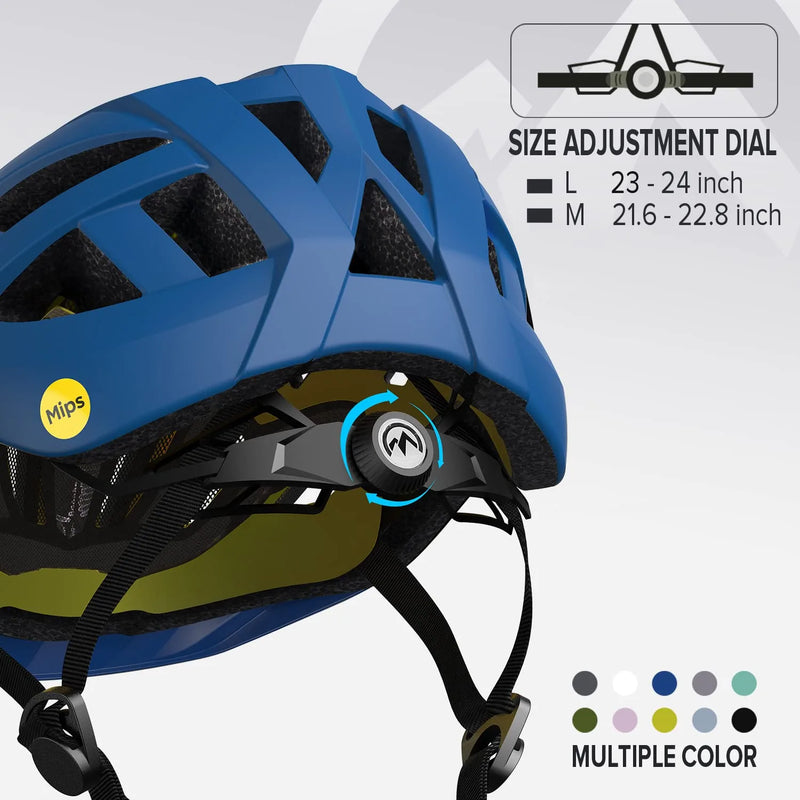 Outdoormaster Gem Recreational MIPS Cycling Helmet - Two Removable Liners & Ventilation in Multi-Environment - Bike Helmet in Mountain, Motorway for Youth & Adult Sporting Goods > Outdoor Recreation > Cycling > Cycling Apparel & Accessories > Bicycle Helmets OutdoorMaster   
