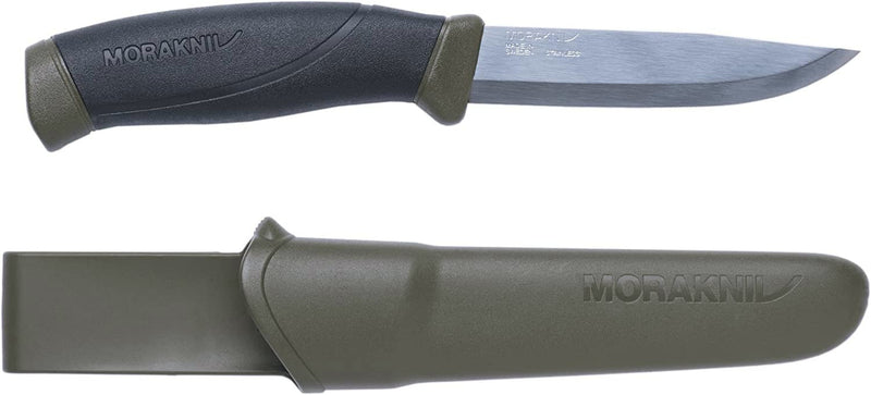 Morakniv Companion Fixed Blade Outdoor Knife with Sandvik Stainless Steel Blade, 4.1-Inch, Orange (M-11824) Sporting Goods > Outdoor Recreation > Fishing > Fishing Rods Industrial Revolution Military Green  