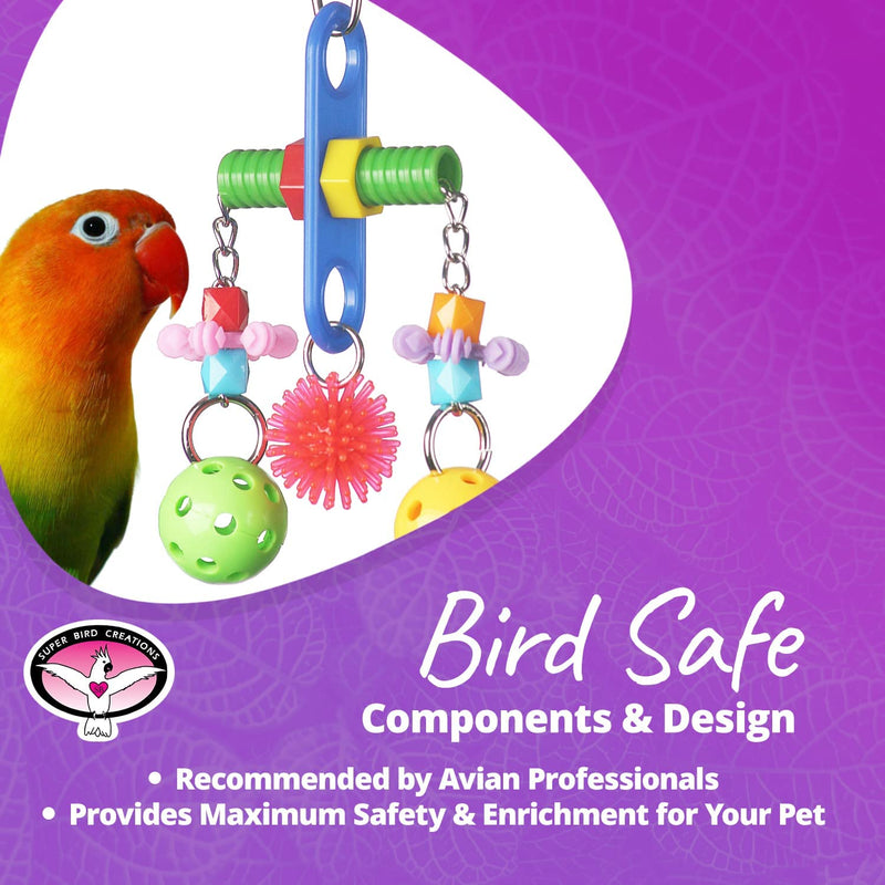 Super Bird Creations SB1087 Tug O' War Bird Toy, Small/Medium Bird Size, 6" X 3" X 1" Animals & Pet Supplies > Pet Supplies > Bird Supplies > Bird Toys Super Bird Creations, LLC   