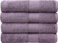 Luxury Extra Large Oversized Bath Towels | Hotel Quality Towels | 650 GSM | Soft Combed Cotton Towels for Bathroom | Home Spa Bathroom Towels | Thick & Fluffy Bath Sheets | Dark Grey - 4 Pack Home & Garden > Linens & Bedding > Towels Bumble Towels Wisteria 34" x 56" 4 Pack 