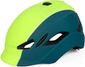 KINGBIKE Bike Helmet for Men Women,With Portable Backpack,Safety Taillight(Fit Head Size54-60Cm) Sporting Goods > Outdoor Recreation > Cycling > Cycling Apparel & Accessories > Bicycle Helmets KINGBIKE Green+blue  