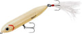 Heddon Super Spook Topwater Fishing Lure for Saltwater and Freshwater Sporting Goods > Outdoor Recreation > Fishing > Fishing Tackle > Fishing Baits & Lures Pradco Outdoor Brands Bone - Feather Dressed Feather Super Spook Jr (1/2 oz) 