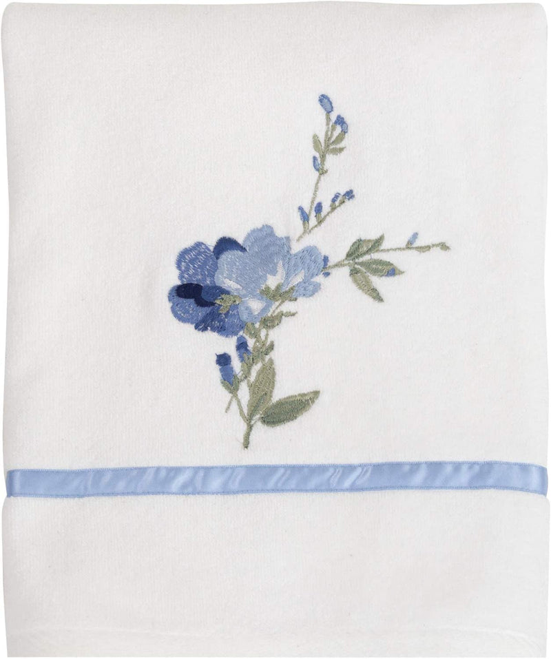 Croscill Charlotte Bath Towel, 27X52, Blue