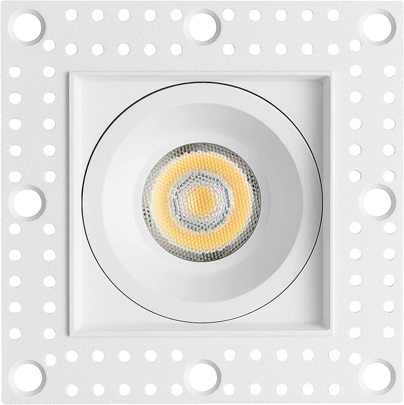 Rayhil 2.5 Inch Square TRIMLESS LED Downlight with Junction Box, Dimmable Recessed Fixture for Ceiling, 14W, 5CCT Color Selectable 2700K - 5000K, 1100Lm, CRI 90+, Wet Location and IC Rated, 4-Pack Home & Garden > Lighting > Flood & Spot Lights Rayhil   