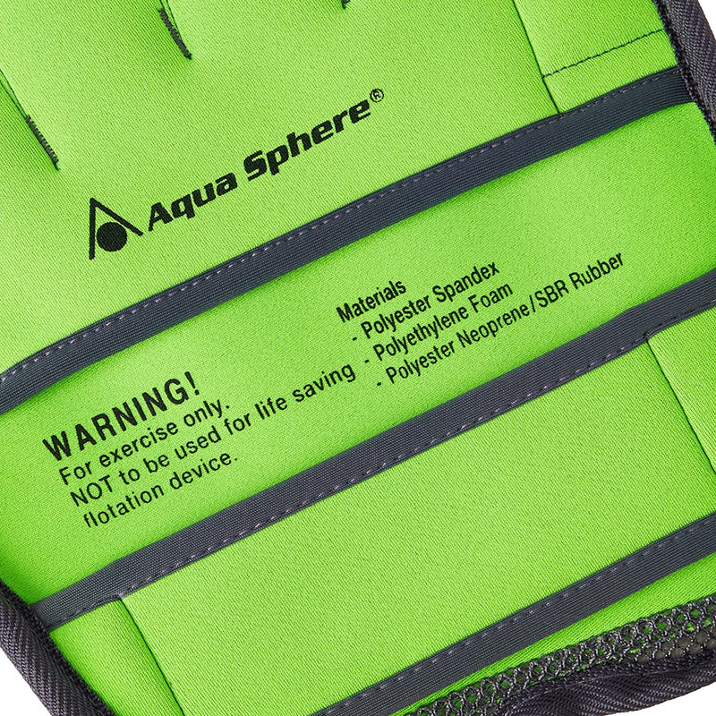 Aqua Sphere Aqua X Training Power Gloves - Black/Green