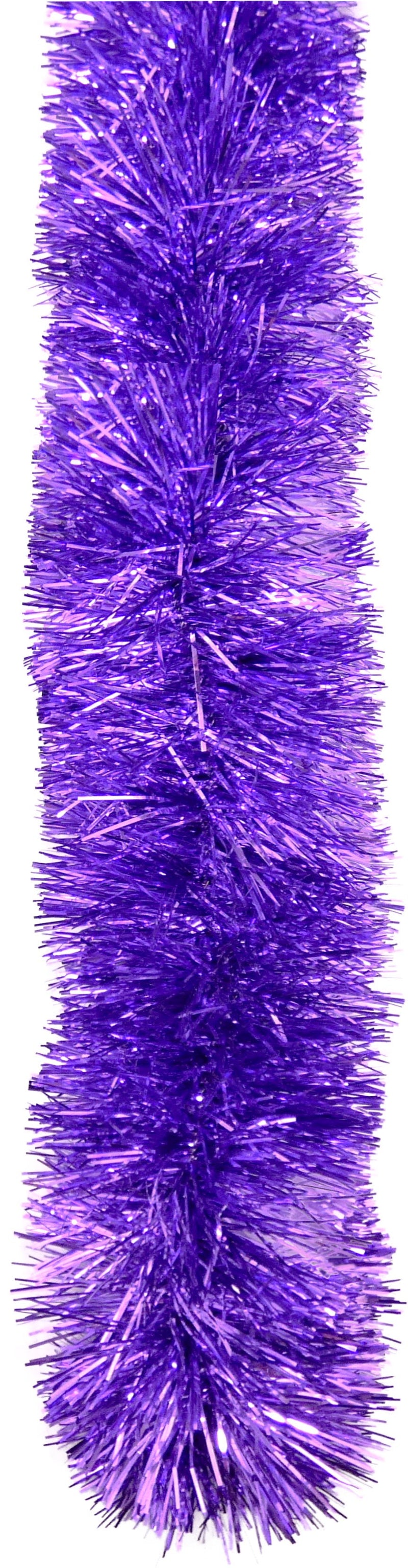 Festive, Holiday Tinsel Garland. 25 Ft. Super Ultra Lush, Extra Thick Multi-Layer Foil Tinsel: Fetival, Christmas, Valentine'S Day, Birthday, Celebration, Party, Special Event. Color: Purple Home & Garden > Decor > Seasonal & Holiday Decorations Love it Products   