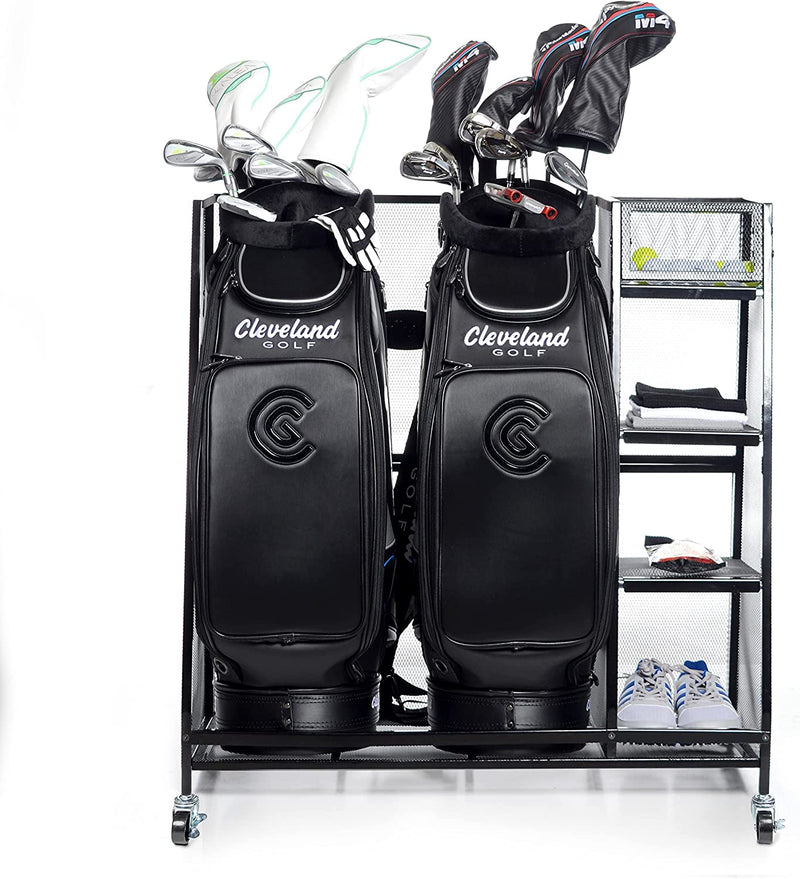 Milliard Golf Organizer - Extra Large Size - Fit 2 Golf Bags and Other Golfing Equipment and Accessories in This Handy Storage Rack - Great Gift Item