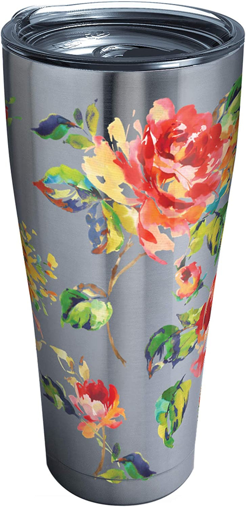 Tervis Triple Walled Fiesta Insulated Tumbler Cup Keeps Drinks Cold & Hot, 20Oz - Stainless Steel, Floral Bouquet Home & Garden > Kitchen & Dining > Tableware > Drinkware Tervis Stainless Steel 30oz 
