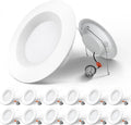 Amico 5/6 Inch Smart LED Recessed Lighting 12 Pack, RGBCW Color Changing Wifi Can Lights with Baffle Trim, Retrofit Downlight, 1050LM 12.5W=100W, Compatible with Alexa & Google Assistant, App Control Home & Garden > Lighting > Flood & Spot Lights Amico 2700k Soft White 5/6 Inch 