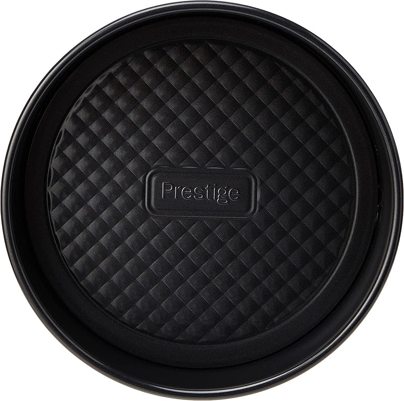 Prestige Inspire round Sandwich Tin (Loose Base) -9-Inch, 24Cm, Black