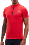 XGC Men'S Short/Long Sleeve Cycling Jersey Bike Jerseys Cycle Biking Shirt with Quick Dry Breathable Fabric Sporting Goods > Outdoor Recreation > Cycling > Cycling Apparel & Accessories XGC 029 Red 3X-Large 