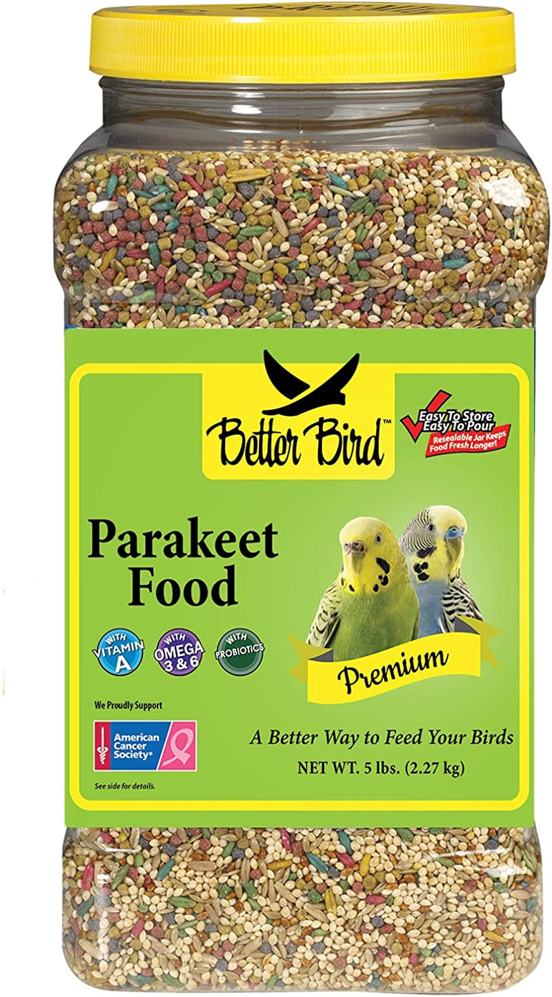 Better Bird, Premium Parakeet Food, 5 Lb Jar Animals & Pet Supplies > Pet Supplies > Bird Supplies > Bird Food Better Bird   