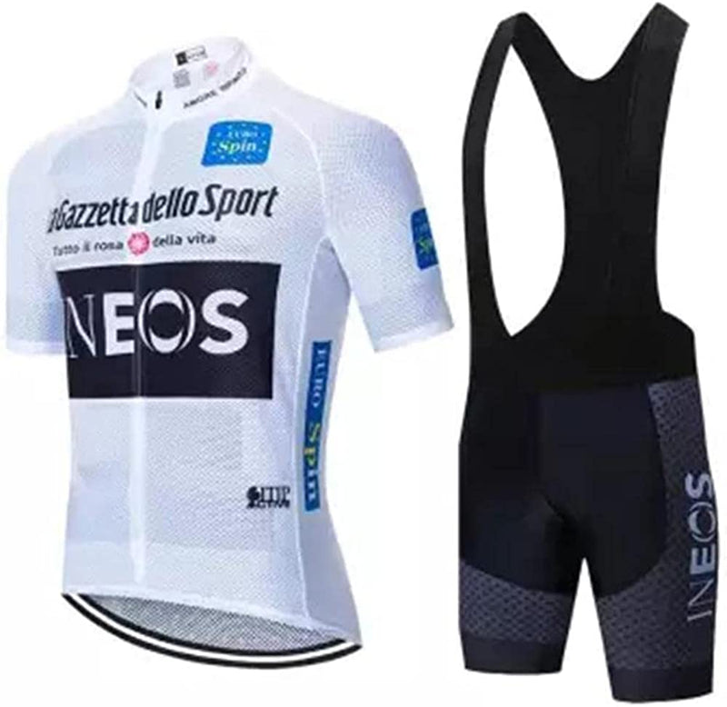 Mens Cycling Jesery Set Breathable Quick Dry Bike Shirt with 3D Padded Bib Shorts Cycling Shorts Men Padded for MTB Road Bike Sporting Goods > Outdoor Recreation > Cycling > Cycling Apparel & Accessories LOGASMART New-1 3X-Large 