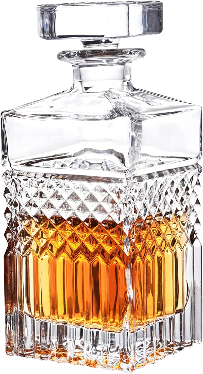 Paysky Whiskey Decanter Set for Men Liquor Decanter Gift Crystal Glass Decanter (Whiskey Decanter Bottle 1) Home & Garden > Kitchen & Dining > Barware Paysky Whiskey decanter bottle 1  