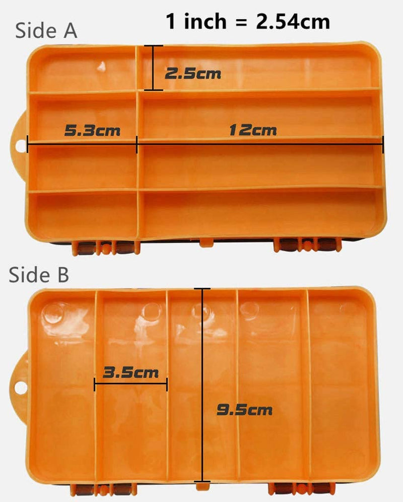 Toasis Two Sided Plastic Box Fishing Lure Storage Container Organizer Small Fishing Tackle Box Sporting Goods > Outdoor Recreation > Fishing > Fishing Tackle Beihai Global Enterprise Co., Ltd   