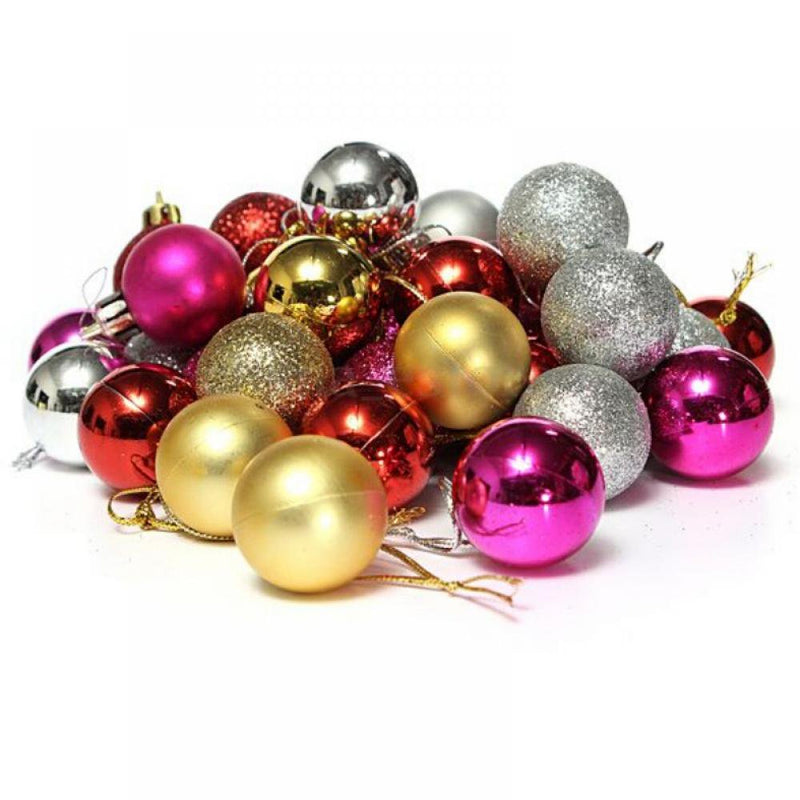 Leonard Christmas Balls Christmas Ornaments Mini Christmas Ornaments Gold/ Silver/ Red/ Purple/ Blue/ Rose Red/ Green/ Pink/ Bronze/ Black/ White Christmas Decoration Supplies , 24Pcs Home Home & Garden > Decor > Seasonal & Holiday Decorations& Garden > Decor > Seasonal & Holiday Decorations Leonard Mountain   