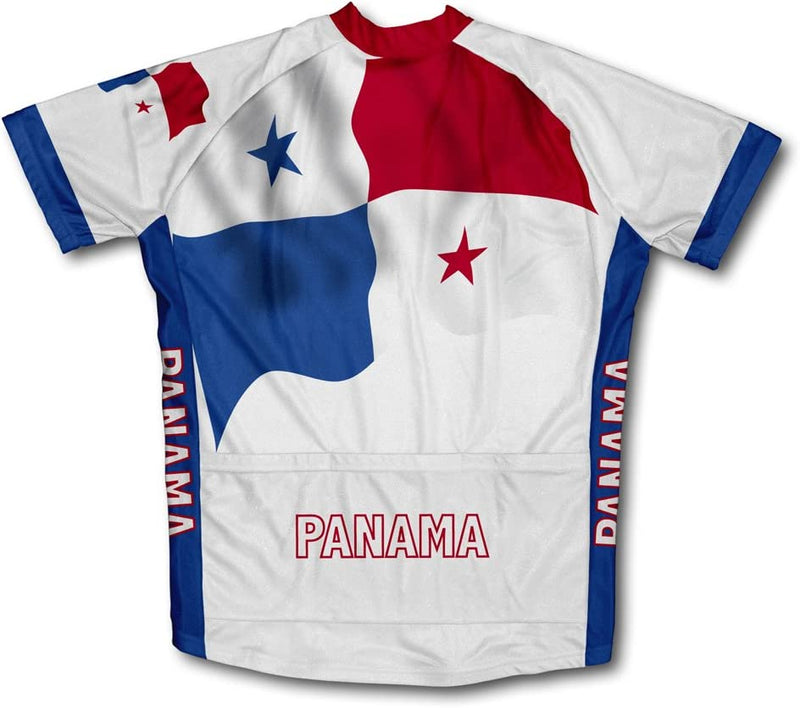 Scudopro Panama Flag Short Sleeve Cycling Jersey for Men Sporting Goods > Outdoor Recreation > Cycling > Cycling Apparel & Accessories Scudo Sports Wear   