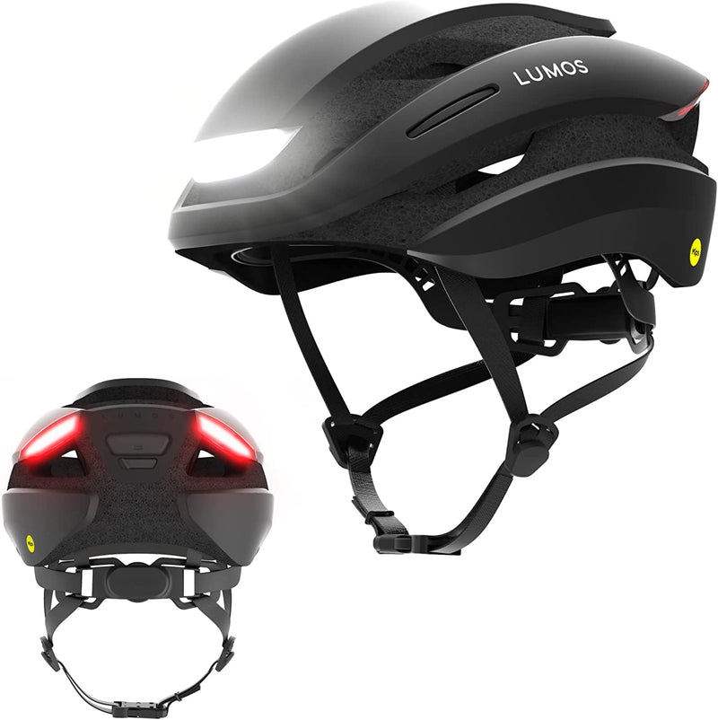 Lumos Ultra Smart Bike Helmet | Customizable Front and Back LED Lights with Turn Signals | Road Bicycle Helmets for Adults: Men, Women Sporting Goods > Outdoor Recreation > Cycling > Cycling Apparel & Accessories > Bicycle Helmets Lumos Charcoal Black with MIPS M-L (21-1/4” to 24” / 54 to 61cm) 