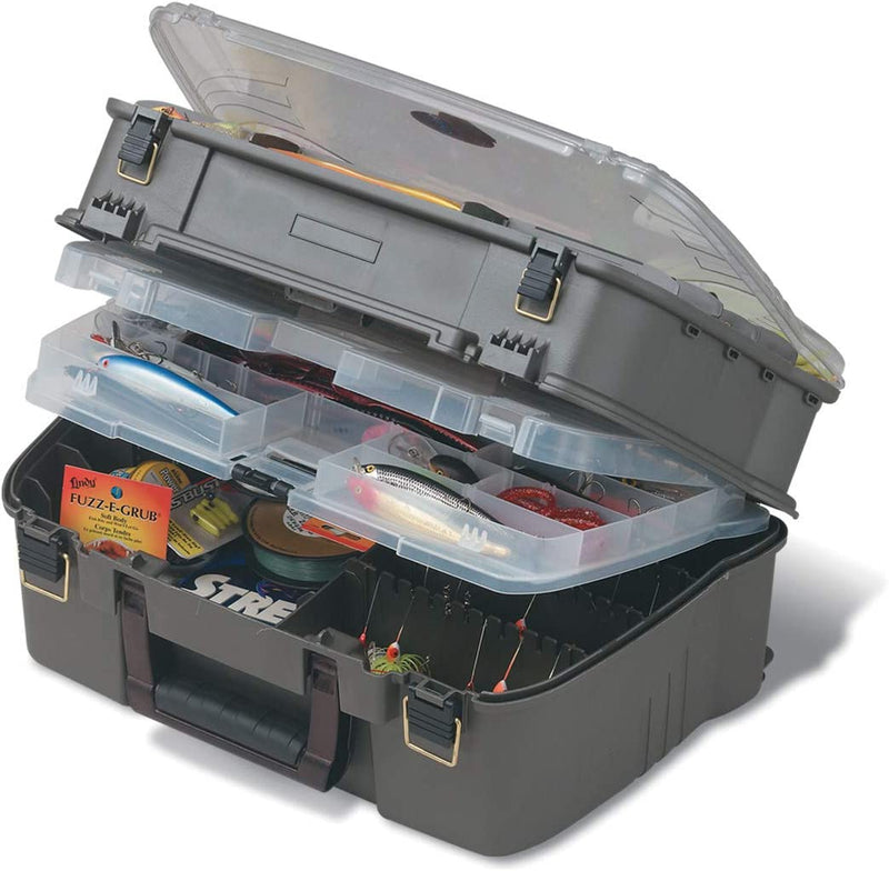 Plano 1444 Magnum Guide Series Tackle Box Graphite/Smoke, One Size Sporting Goods > Outdoor Recreation > Fishing > Fishing Tackle Barnett   