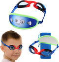 Kids Swim Goggles,Swim Goggles for Kids Adult, Swim Goggles with Fabric Strap - No Tangle Elastic, Pain Free Head Band Sporting Goods > Outdoor Recreation > Boating & Water Sports > Swimming > Swim Goggles & Masks HYDROCOMFY 02 Jr Goggles-blue Shell  