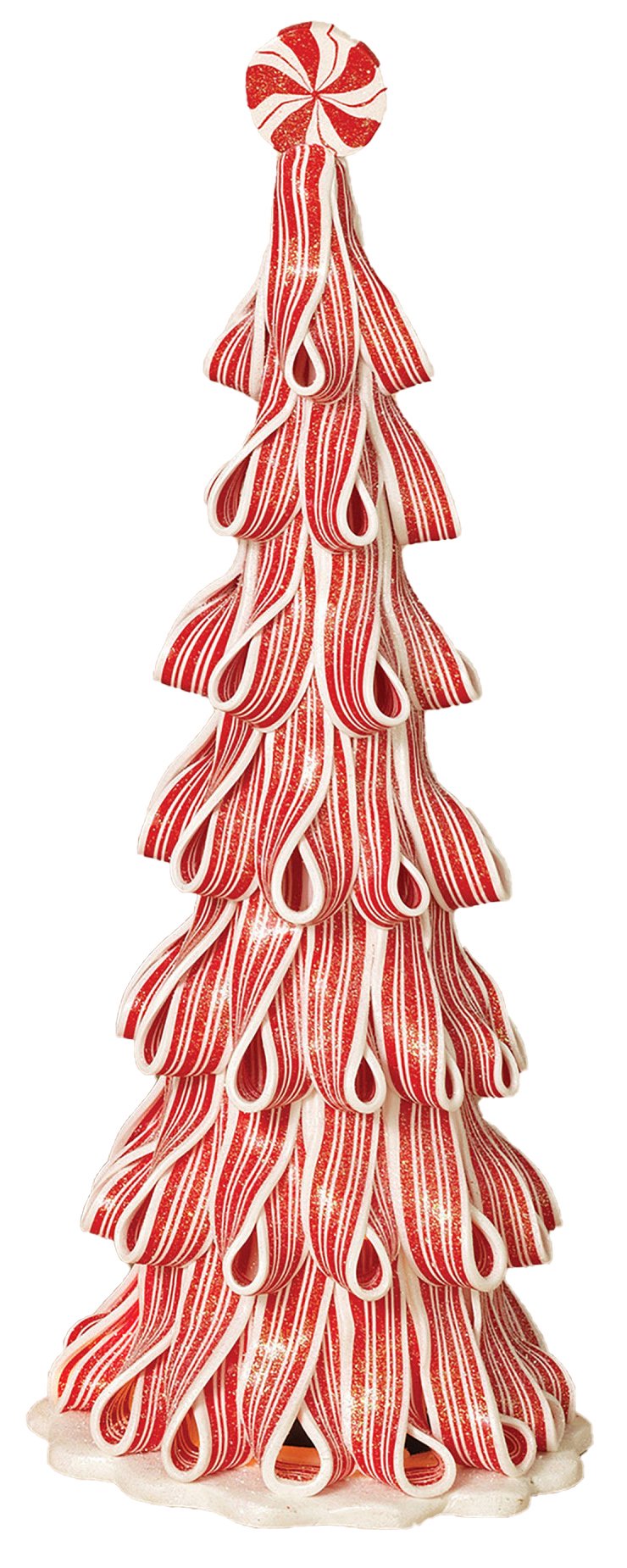 Light up Christmas Gum Candy Peppermint Ribbon Candy Cane Tree Decoration Set Home & Garden > Decor > Seasonal & Holiday Decorations& Garden > Decor > Seasonal & Holiday Decorations GIL   