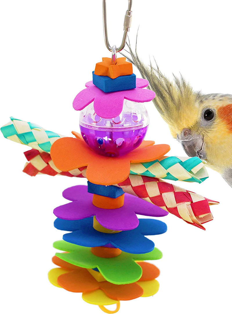 Bonka Bird Toys 1861 Flower Power Bird Toy Parrot Cage Toys Cages Cockatiel Parrotlet Conure Animals & Pet Supplies > Pet Supplies > Bird Supplies > Bird Toys Bonka Bird Toys   