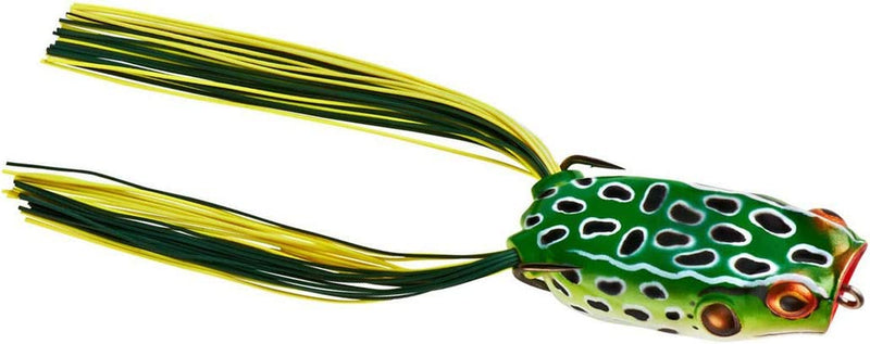 BOOYAH Poppin' Pad Crasher Topwater Bass Fishing Hollow Body Frog Lure with Weedless Hooks Sporting Goods > Outdoor Recreation > Fishing > Fishing Tackle > Fishing Baits & Lures Pradco Outdoor Brands   