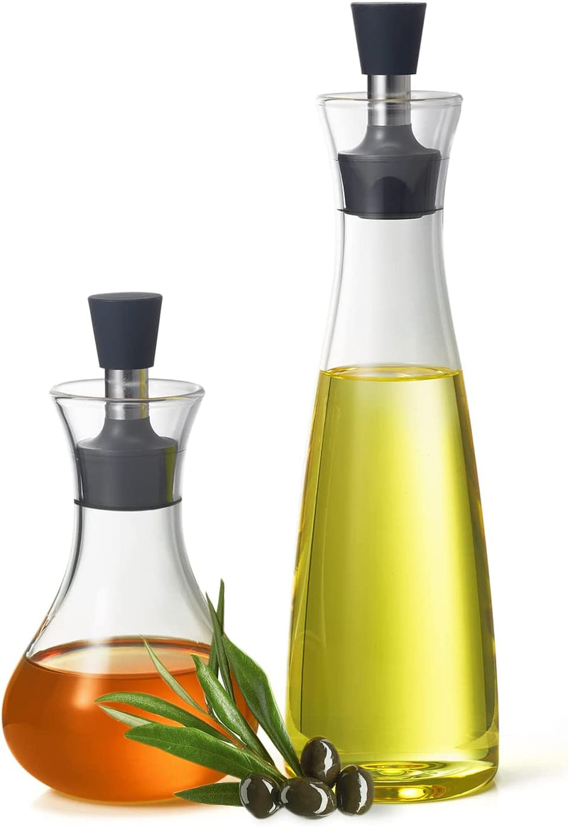 DHAEE 18 Ounce Glass Olive Oil Dispenser Bottle for Kitchen with Sealing Cap,Cooking Oil and Vinegar Bottle Set,No Funnel Needed,Clear & Easy to Clean- for Home Kitchen Decor Tools Accessories Home & Garden > Kitchen & Dining > Kitchen Tools & Utensils DHAEE Two suits  