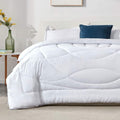 SLEEP ZONE Reversible Twin Cooling Comforter, Super Soft Bedding Duvet down Alternative Comforter for All Seasons, Dark Grey