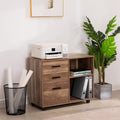 Naomi Home Office File Cabinets Wooden File Cabinets for Home Office Lateral File Cabinet Wood File Cabinet Mobile File Cabinet Mobile Storage Cabinet Filing Storage Drawer White/5 Drawer Home & Garden > Household Supplies > Storage & Organization Naomi Home Walnut 3 Drawer with Shelf 