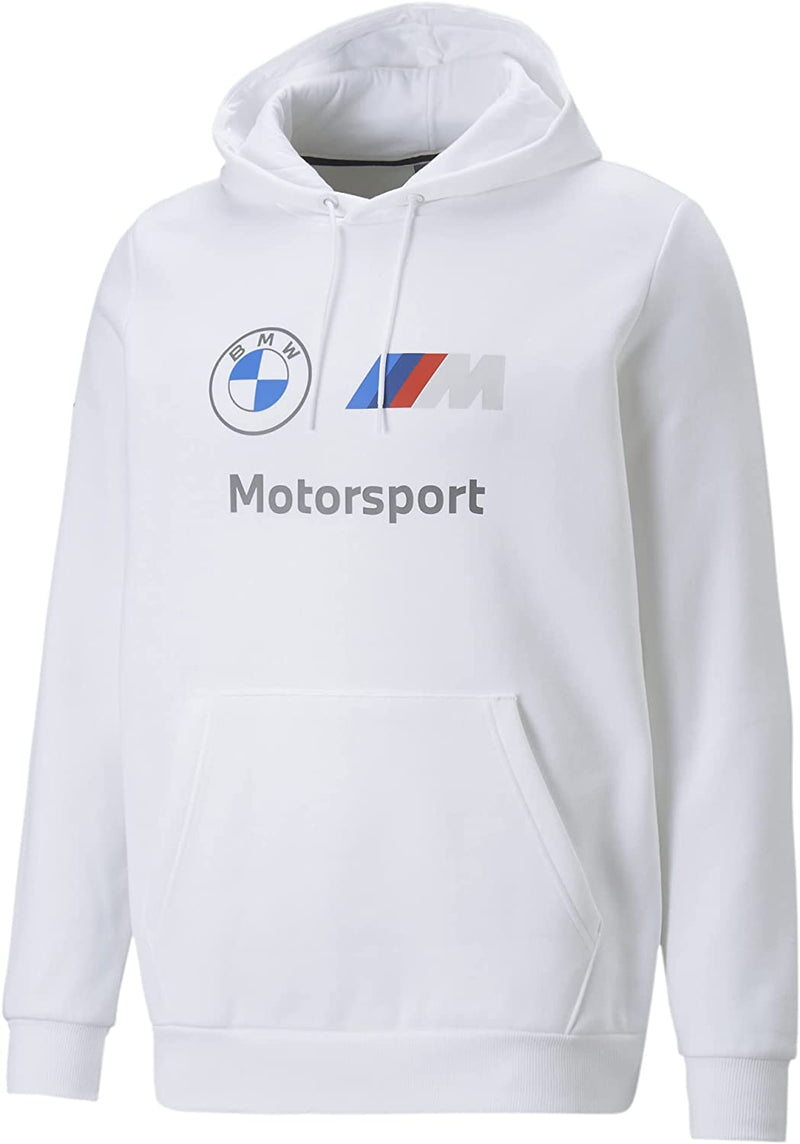 PUMA Men'S Standard BMW MMS Essentials Fleece Hoodie Sporting Goods > Outdoor Recreation > Winter Sports & Activities PUMA White 1.0 Small 