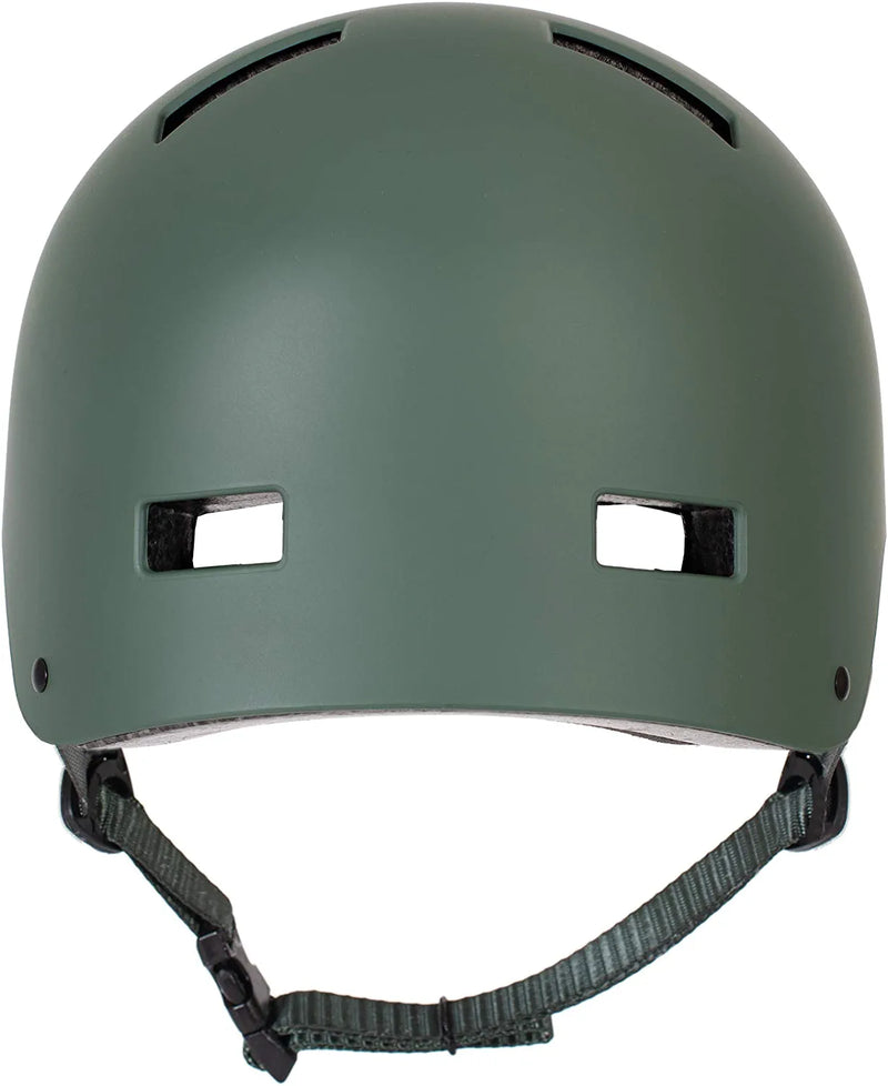 Retrospec CM-1 Bicycle / Skateboard Helmet for Adult Commuter, Bike, Skate , Matte Forest Green, 55-59 Cm / Medium