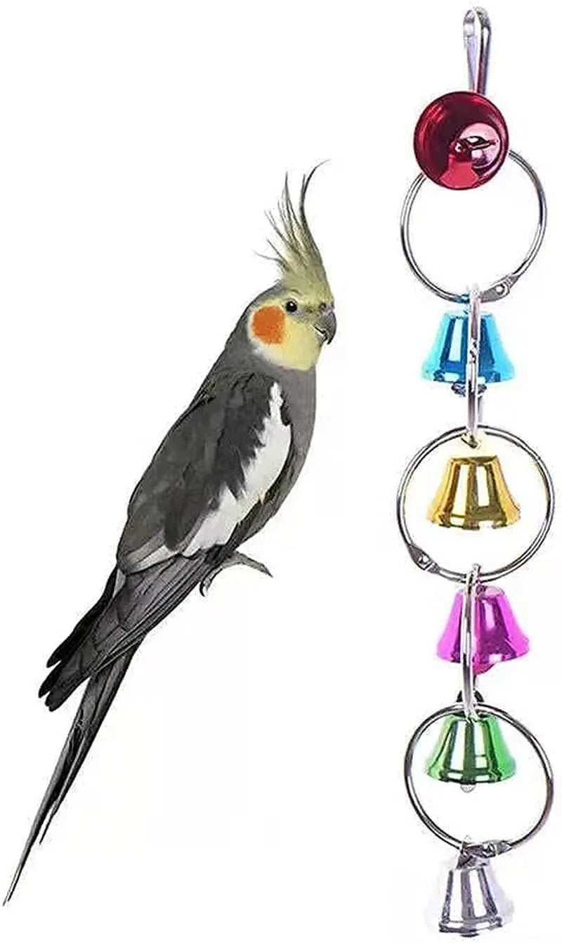 LOPERDEVE 7" Bird Mirror with Rope Perch Bird Toys Swing, Comfy Perch for Greys Amazons Parakeet Cockatiel Conure Lovebirds Finch Canaries Animals & Pet Supplies > Pet Supplies > Bird Supplies > Bird Cages & Stands LOPERDEVE   