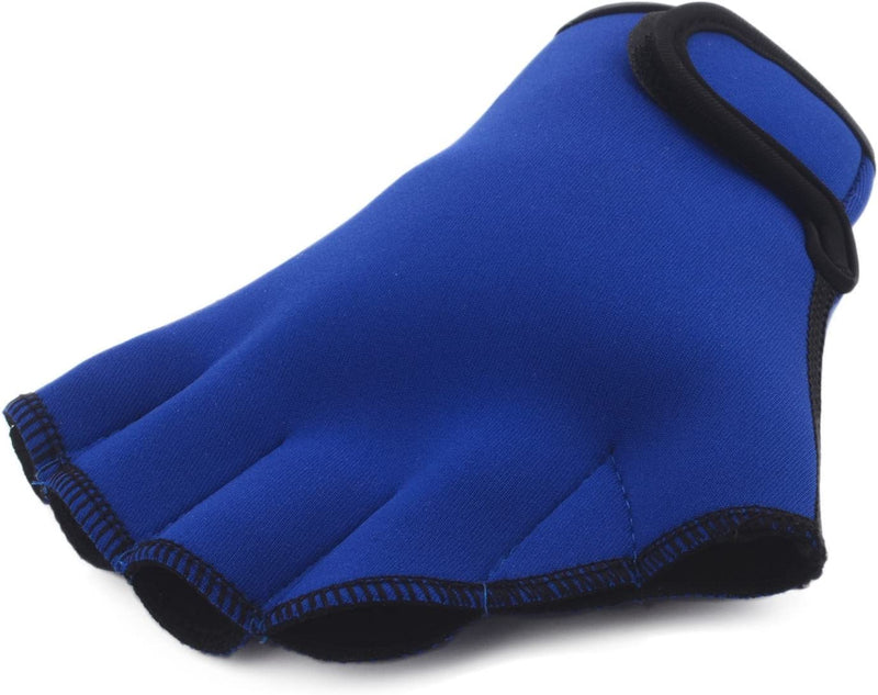 Miocloth Swim Gloves Aquatic Fitness Water Resistance Aqua Fit Workout Fitness Gear Webbed Training Gloves Sporting Goods > Outdoor Recreation > Boating & Water Sports > Swimming > Swim Gloves MioCloth Blue Medium 