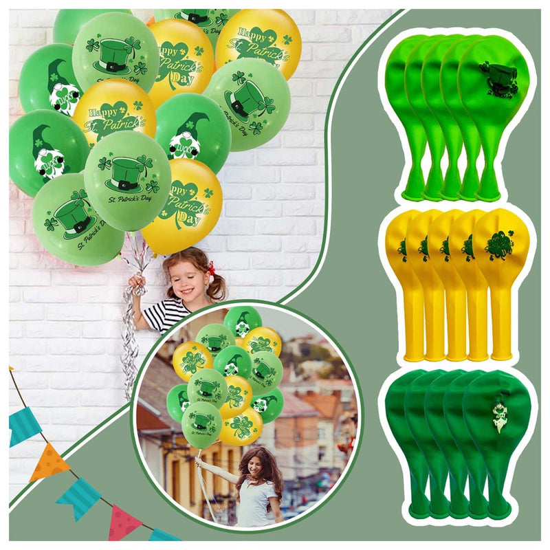 HGWXX7 Patrick'S St. Day Balloons Decoration Supplies Scene Party Set Props Event & Party Arts & Entertainment > Party & Celebration > Party Supplies HGWXX7   