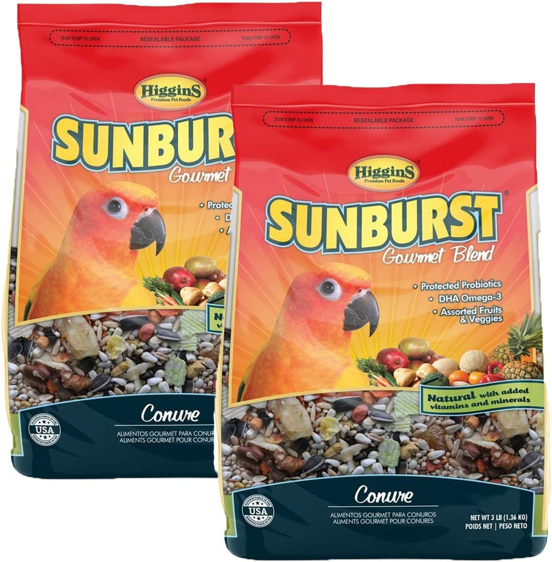 Higgins Sunburst Gourmet Food Mix for Conures Animals & Pet Supplies > Pet Supplies > Bird Supplies > Bird Food Higgins Premium Pet Foods 3 Pound (Pack of 2)  
