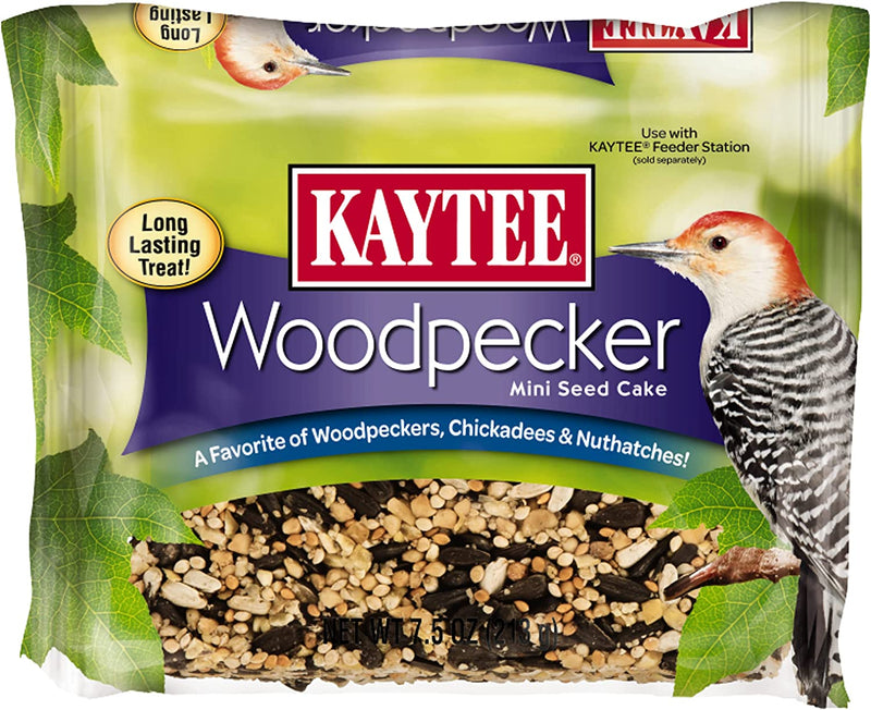 Kaytee Wild Bird Seed & Mealworm Seed Treat Cake, 6 Ounces