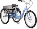 Schwinn Meridian Adult Tricycle Bike, Three Wheel Cruiser, 26-Inch Wheels, Low Step-Through Aluminum Frame, Adjustable Handlebars Sporting Goods > Outdoor Recreation > Cycling > Bicycles Pacific Cycle, Inc. Periwinkle 1-speed 26-Inch Wheels