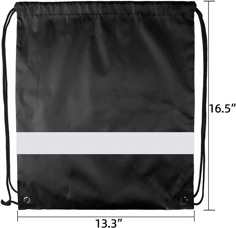 Drawstring Backpack Bulk Reflective Drawstring Bags String Backpack Cinch Bags for Kids Women Men Home & Garden > Household Supplies > Storage & Organization GoodtoU   