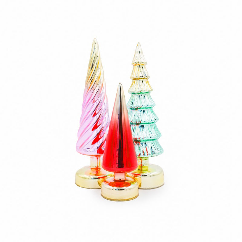 Packed Party Small Red Glass Tree Table Top Decoration, 8.25" Home & Garden > Decor > Seasonal & Holiday Decorations& Garden > Decor > Seasonal & Holiday Decorations Packed Party   