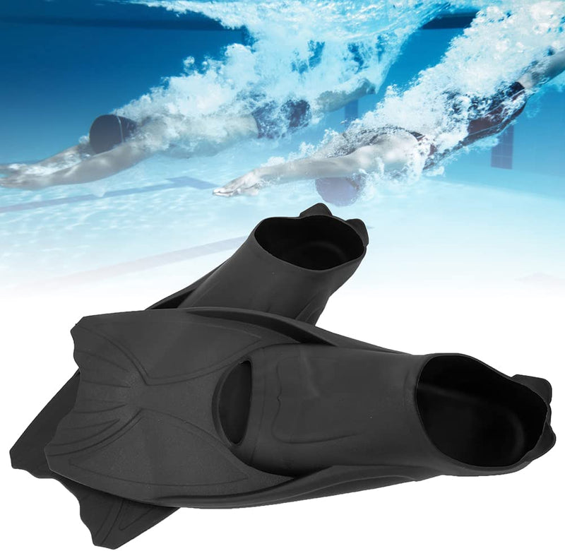 SUNGOOYUE 1Pair Children Adult Swim Flippers, High Strength Portable TPR Swimming Swimming Short Flippers for Summer Swimming Equipment Sporting Goods > Outdoor Recreation > Boating & Water Sports > Swimming SUNGOOYUE   